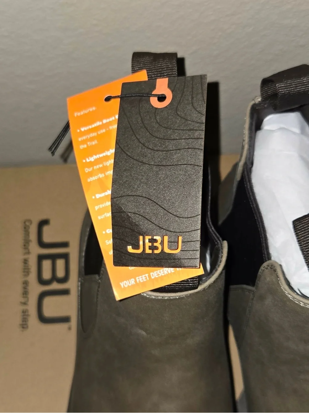 JBU by Jambu Men's Kerry Waterproof Chelsea Boots in Brown Size 10
